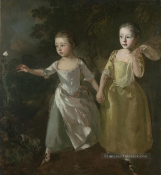 peintres Filles Thomas Gainsborough Peinture à l'huile